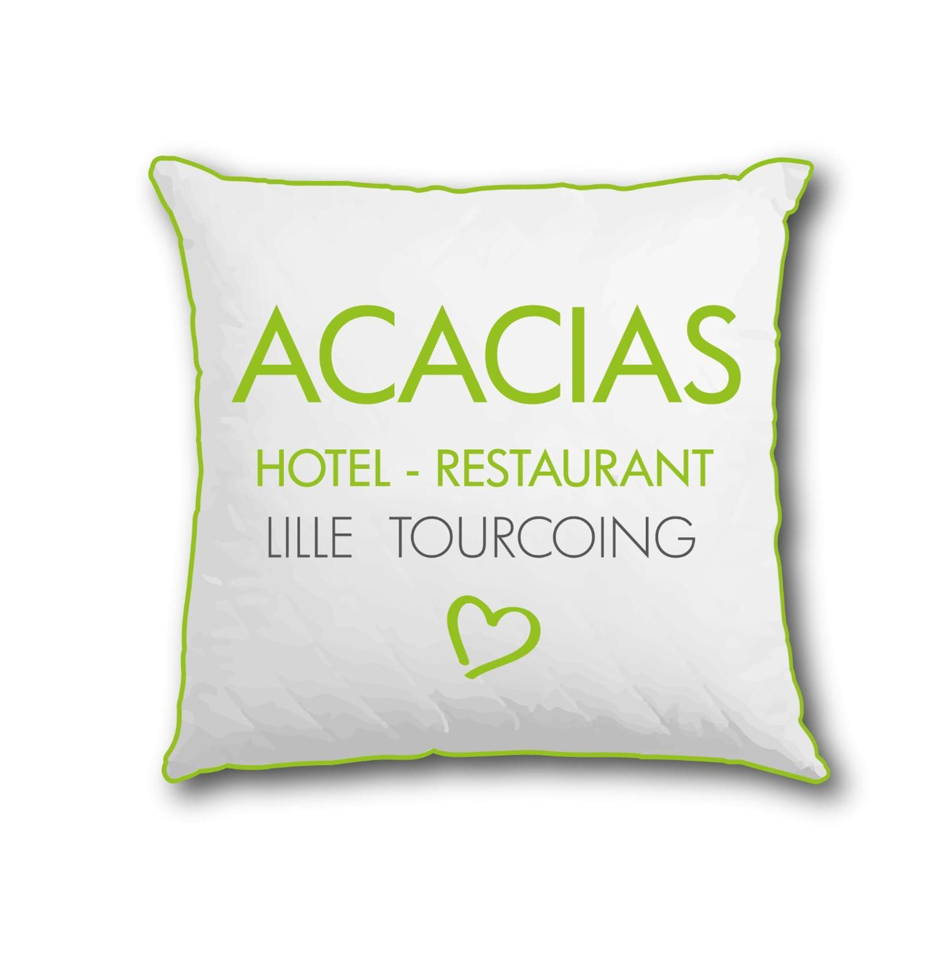 Logis Hotel Restaurant Des Acacias Lille Neuville En Ferrain Buitenkant foto